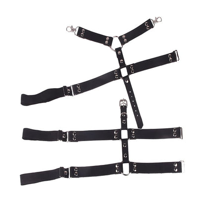 Leather Leg Harness Punk Black Garters Belts Rave Club Party Thigh Holster Leg Chain Body Jewelry for Women