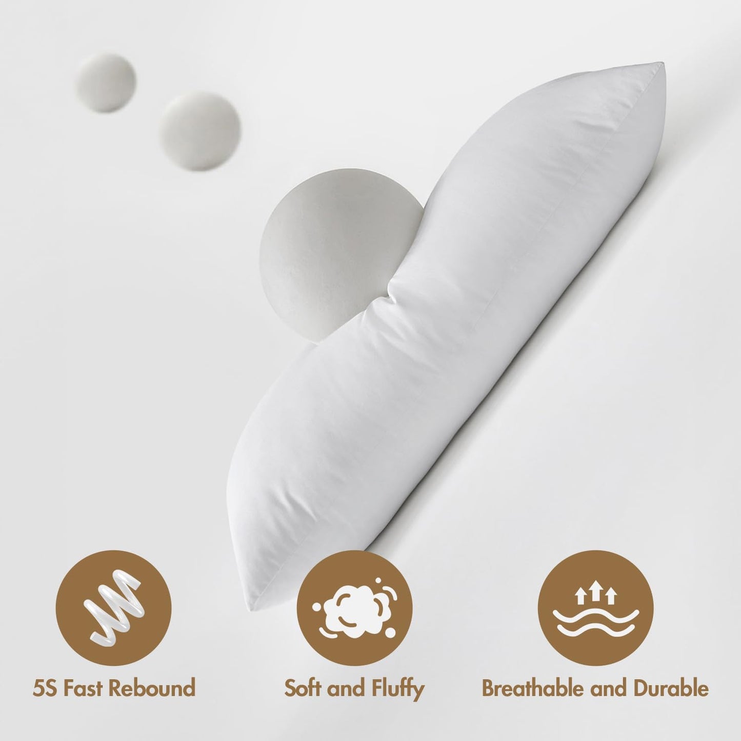 MIULEE 24x24 Down Alternative Pillow Insert Euro Decorative Throw Pillow 24 x 24 Inch Body Bed Sleeping Ultra Soft Fluffy Form for Sofa Couch Bed