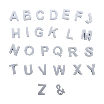 Firlar 124Pcs Magnetic Letters, Uppercase Alphabet ABC Magnets for Fridge Refrigerator, Foam Alphabet Letters Refrigerator Magnets Educational Tools for Spelling and Learning, White