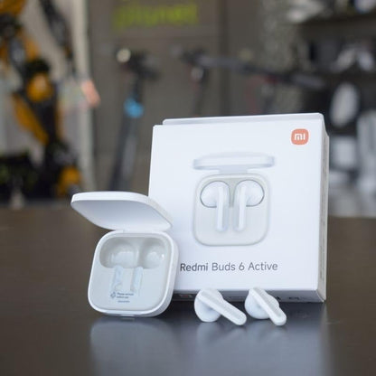 Xiaomi Redmi Buds 6 Active Wireles Earbuds (Global Version), Bluetooth 5.4 in-Ear Headphones, 30H Long Battery Life,Noise Cancellation for Calls, 5 Tuning Modes, IPX4 Waterproof - (White)