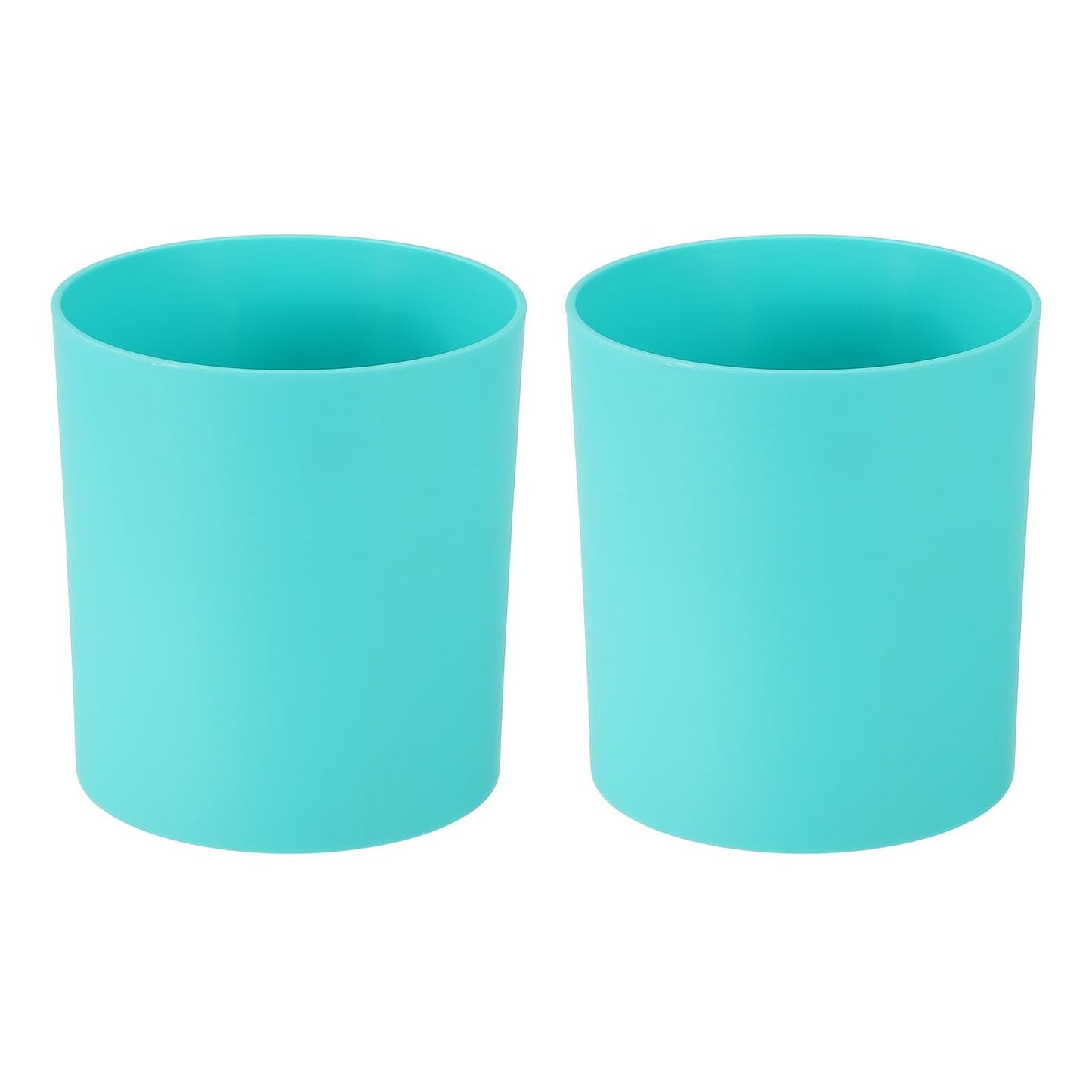 M METERXITY 2-Pack Plastic Plant Pots, 6 Inch Plastic Planters Round Flower Planter Containers Flower Pots for Indoor/Outdoor/Garden, Plant Holder [Blue]