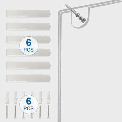 BlueValley 3 Pack Acrylic Wall Sign Holder 8.5x11 Horizontal - Clear Plastic Flyer, Document & Poster Frame for Office, Restaurants, Classrooms, Trade Shows - Wall Mounted Display with Screws & Adhesive Tape