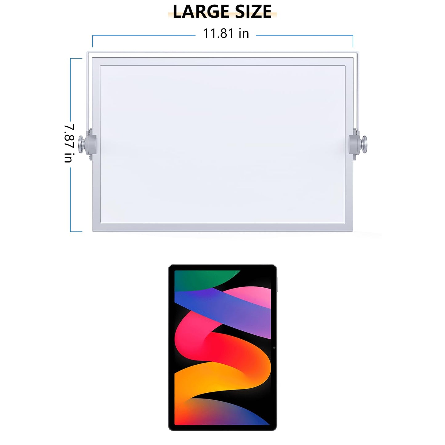 Laokiiy Small Dry Erase White Board, Magnetic Desktop Whiteboard with Stand, Dry Eease Board Mini Easel Double Sided on Table Top with Holder for Kids Drawing, Teacher Instruction