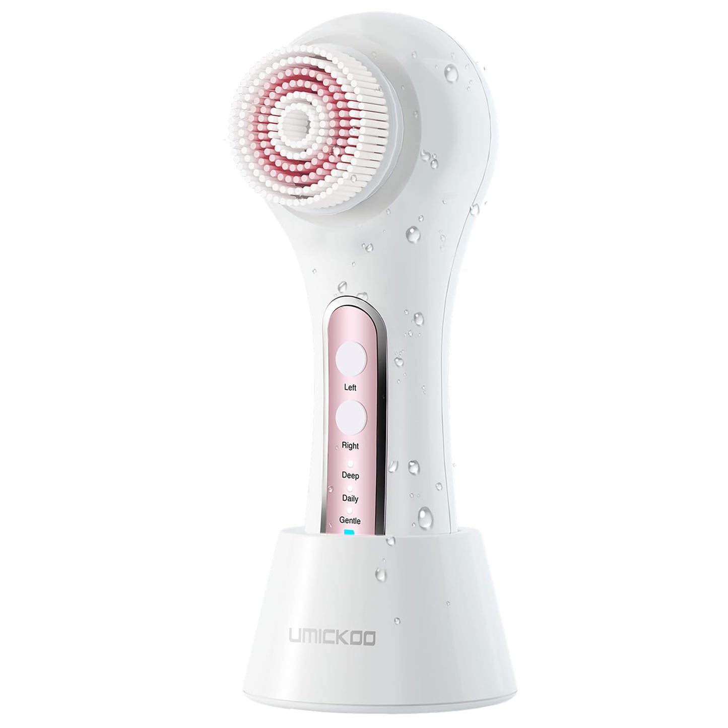 Face Scrubber Exfoliator,Facial Cleansing Brush Rechargeable IPX7 Waterproof with 5 Brush Heads,Electric Face Spin Brush for Exfoliating, Massaging and Deep Cleansing