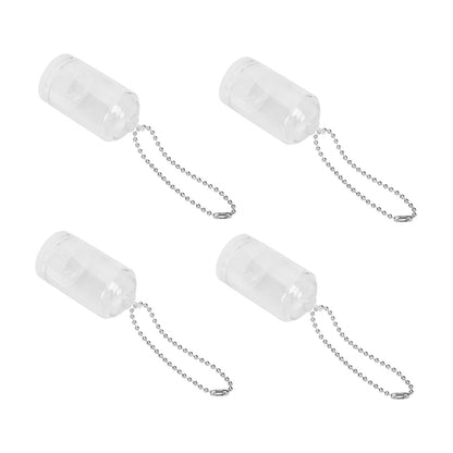 Totority 5pcs Mini Terrarium Keychain Pendant Creative Cactus Glass Cover Ornament for Bags Backpacks and Purses Lightweight and Portable Decor No Plants Included
