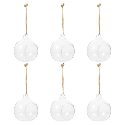 Cabilock Hanging Planter Glass Containers Glass Vases 12 Pcs Hanging Terrarium Hanging Glass orb Hanging Terrarium Globe Orbs air Plants Globe Glass Plant Glass Containers Glass Vases Glass Vase