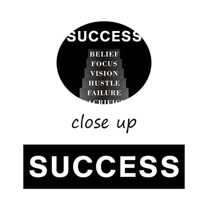 Inspirational Wall Art Home Decor Success Motivational Poster Quotes for Living Room Bedroom Office Bathroom Canvas Print Inspiring Sign Framed Wall Decoration Artwork Ready to Hang [12''Wx 18''H]