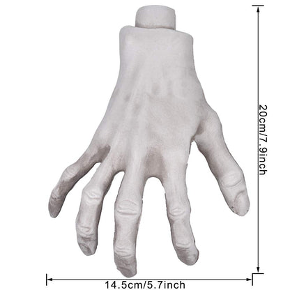 Halloween Skeleton Hands - Realistic Life Size Severed Fake Plastic Hands for Halloween Props Decoration, (2Pairs)