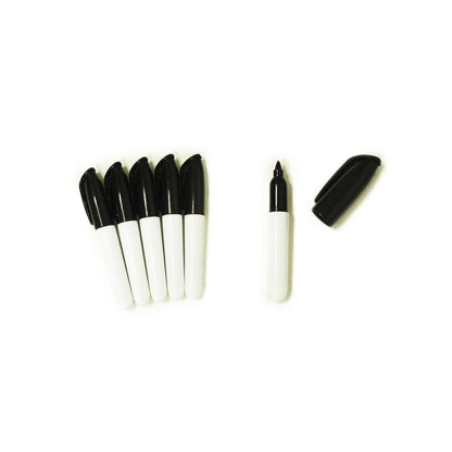 SKKSTATIONERY 36 Pcs Mini Dry Erase Markers, Whiteboard Markers, Marker Pens 3.5'', Black.