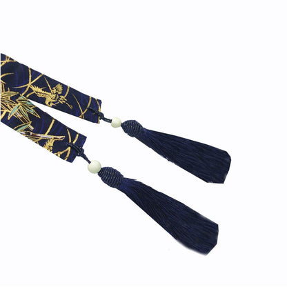 thefancypumpkin Japanese Yukata Kimono Obi With Tassel Belt Harajuku Waistband-V4