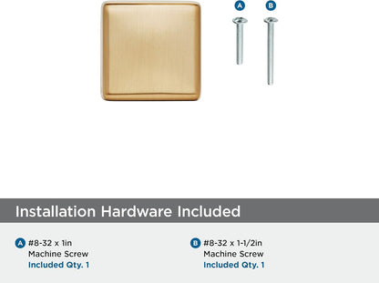 Amerock | Cabinet Knob | Champagne Bronze | 1-1/2 inch (38 mm) Length | Blackrock | 1 Pack | Drawer Knob | Cabinet Hardware