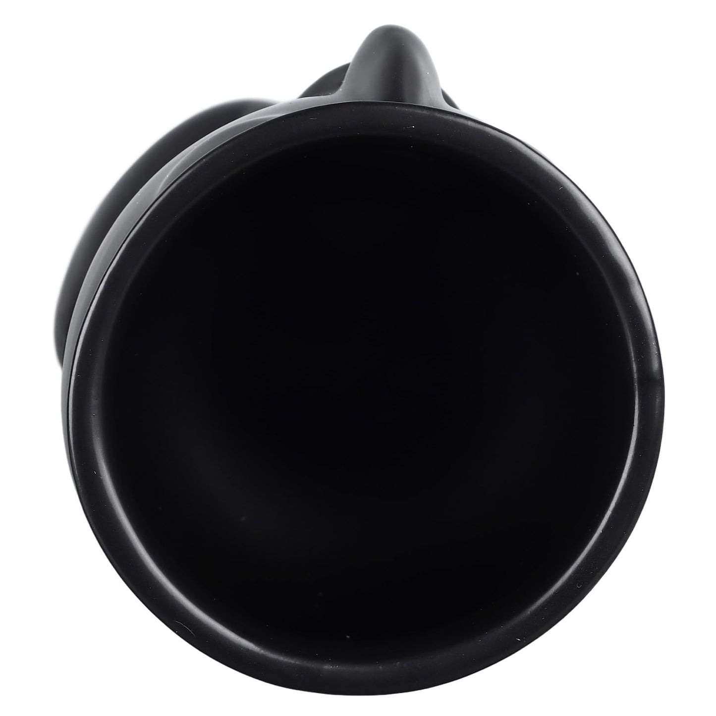 Semme Scandinavian Ceramic Face Planter Pot, Minimalist Planter Pot for Home Office Garden (Black)