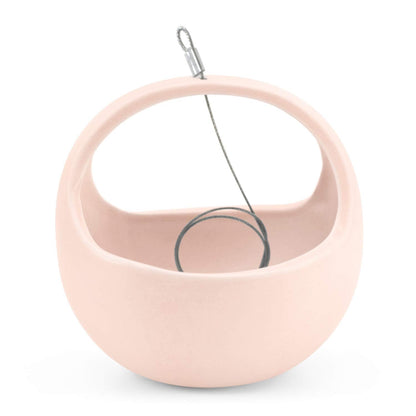 Arcadia Garden Products AP10C Ceramic Air Planter, 4.5x4.5 Basket Style-Coral