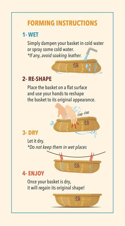 Handwoven Dog Bed – Woven Baskets for Gifts – Small to XXL Empty Dog Basket and Dog Toy Bin – Large Storage Basket for Dogs and Toys – Elegance and Decorative Basket for Your Pet (Natural, Small)