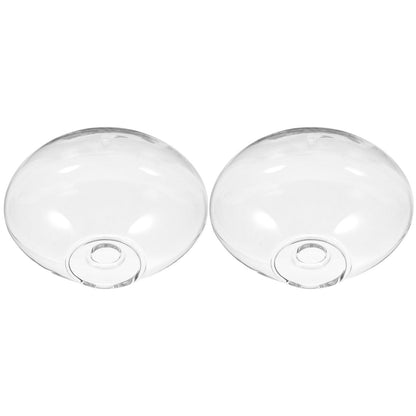 MUSISALY 2pcs Wall Hanging Glass Vase Hydroponic Planter Glass Terrarium for Indoor Plants Home Décor