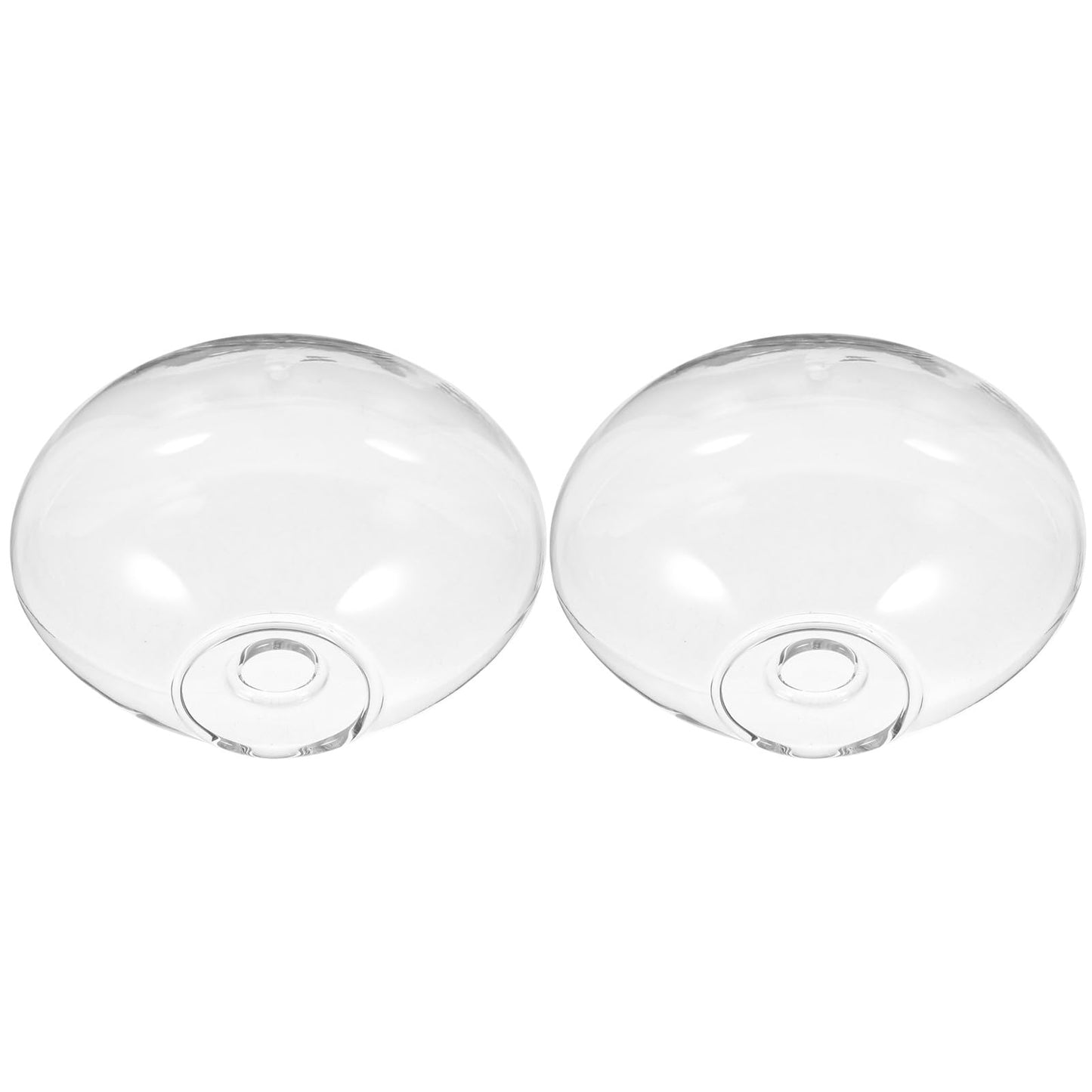 SUPVOX 2pcs Wall Mounted Glass Vase Hydroponic Planter Small Hanging Glass Terrarium Indoor Plant Holder for Home Office Décor