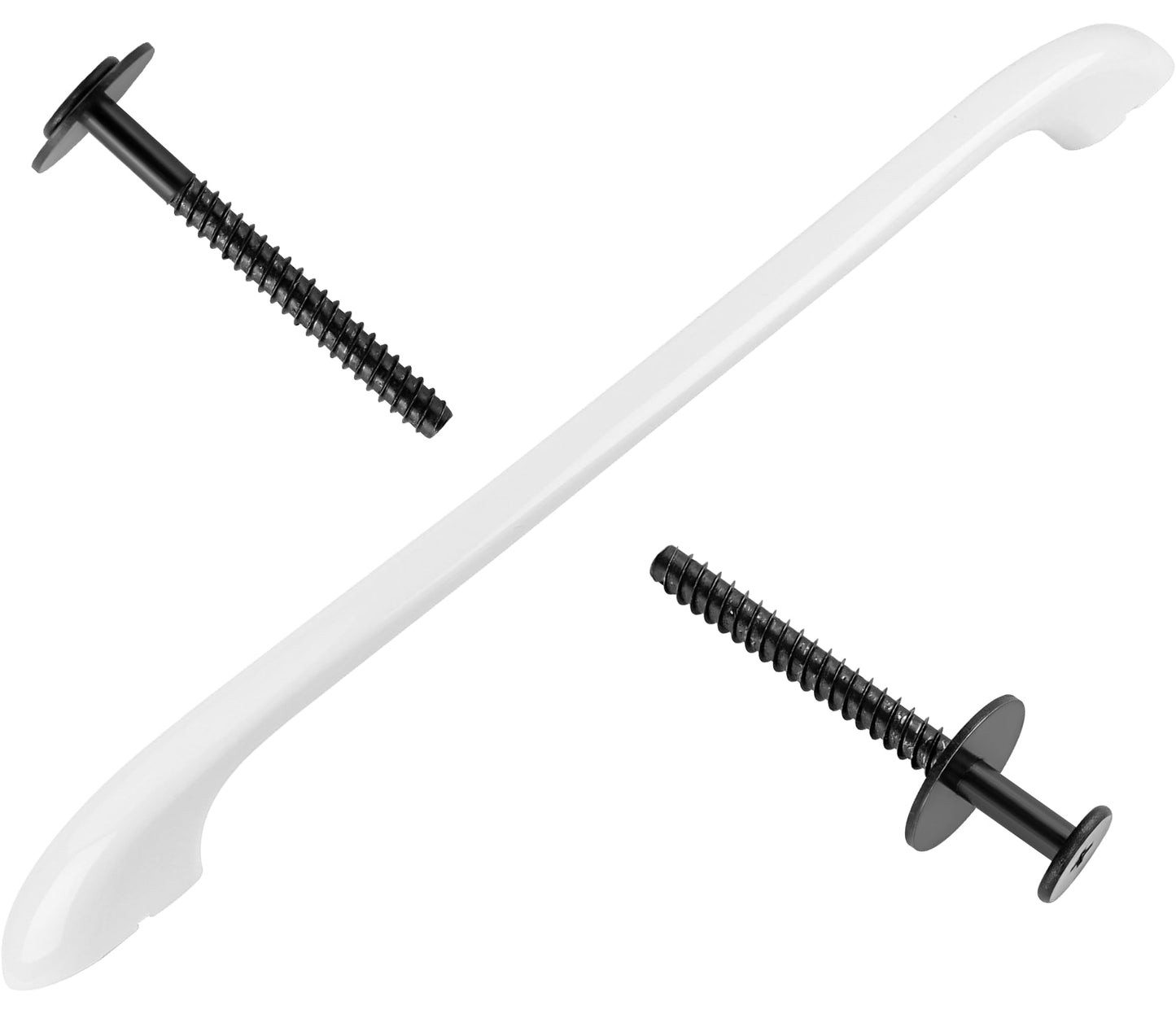 MIFLUS 316443601 Oven Door Handle Compatible for Ken-More Elec-trolux Frigi-daire Electric Oven Range Stove Handle Replacement with 2 * 316433300 Range Handle Screws/Ken.More Oven Handle