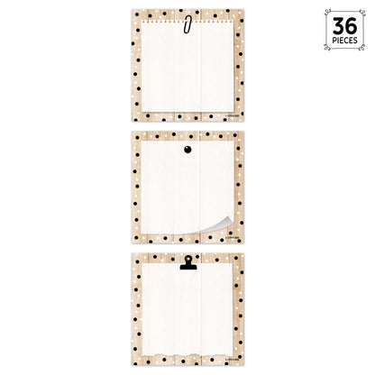 CTP Core Decor Polka Dots on Wood 3" Designer Cut-Outs (#11067 Creative Teaching Press)