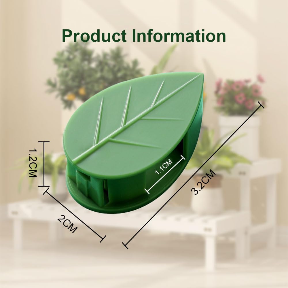 100PCS Plant Climbing Wall Fixture Clips, Plastic Plant Clips Climbing Plant Wall Clips for Vines, Plant Support Clips Plant Vine Wall Clips Plant Fixture Clips Vine Holder for Indoor Plants (B#Green)