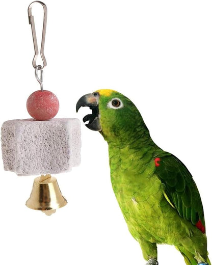 Parrot Beak Trimmer Stone Chinchilla Grinding Teeth Lava Block Mineral Rock Chewing with for Macaw Bird Chew for Parrot Bird for Budgies Cockatiel Parrots Parakeets Love Pet Supplies