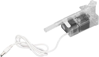 Ultra Quiet Aquarium Hang on Filter, Slim Aquarium Filter Performance Hang On The Back Power Filter Adjustable Space Saving Fish External Hanging Filter