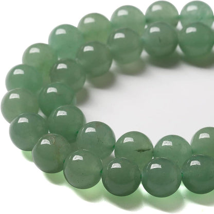 6mm Natural Green Aventurine Beads Round Gemstone Loose Beads for Jewelry Making 15"(58-60pcs/strand)