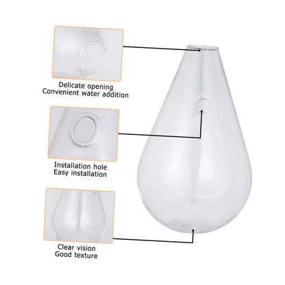 KESYOO 1pc Water Drop Flower Holder Wall Mounted Fish Tank and Plant Vase for Hydroponics Decorative Container for Home Hotel