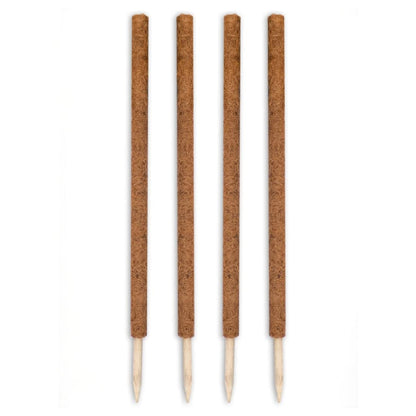 Envelor Coco Moss Poles Plant Support Stakes Coco Plant Stake Pothos Coir Totem Pole Monstera Moss Pole Climbing Plant Support Potted Plant Upward Growth Vine Stackable Coco Sticks, 36 inches, 4 Pack