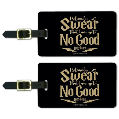 Harry Potter I Am Up To No Good Luggage ID Tags Carry-On Cards - Set of 2