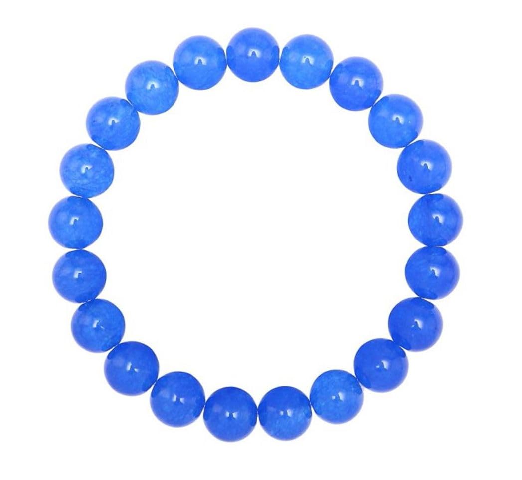 Adabele Real Natural Blue Lapis Lazuli Gemstone Beaded Bracelet 7 inch Stretch Chakra Healing Crystal Stone Women Jewelry Energy Quartz Rock Women Gift GB8-20
