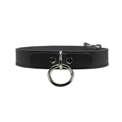 ODDO LEATHER Amelia Collar | Adjustable Premium Leather Neck Wrap for Women, Latigo Leather, Soft Lambskin Lining, Elegant Design, Specialty Choker Necklace - Black, Large, Fits 15.5" - 18.5" Necks