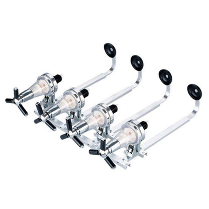 4-Bottle Liquor Dispenser, Wall Mounted Alcohol Dispenser, Spring-Loaded Upside Down Wine Beer Spirit Drink Dispenser Beverage Bottle Stand Optic Holder Rack for Home Bar KTV Night Club