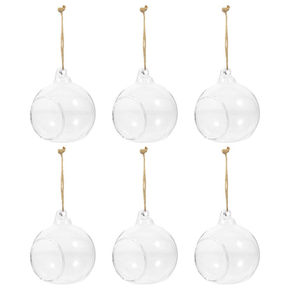 Cabilock Hanging Planter Glass Containers Glass Vases 12 Pcs Hanging Terrarium Hanging Glass orb Hanging Terrarium Globe Orbs air Plants Globe Glass Plant Glass Containers Glass Vases Glass Vase