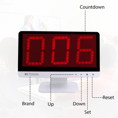 Retekess TM101 Wireless Quiz Answer Game Buzzer System, Add Up to 32 Buttons,262ft,Auto-Sleep,10 Buzzers for Game Show,Family Game Nights,Debate Contests in Companies,School Contest