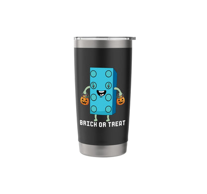 Brick Or Treat Brick Master Builder Block Funny Halloween Stainless Steel Insulated Tumbler