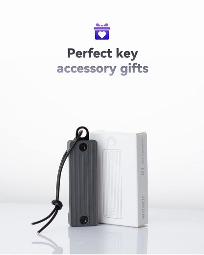 withkit Life Metal Fit Key Chain Minimalist Aluminum Key Holder Organizer with Compact Key Ring and Leather Lanyard Keychain Accessories