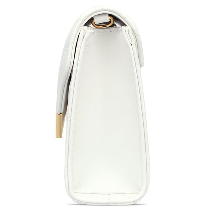 KKXIU Women Formal PU leather Evening Envelope Clutch Purses and Handbags for Party Wedding Prom Bridal (A-White)