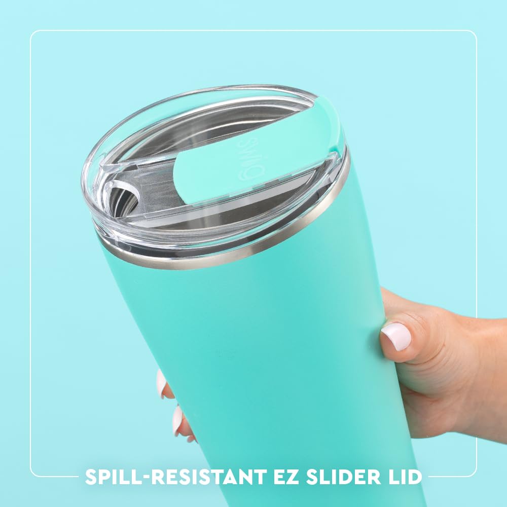 Swig Life 32oz Insulated Tumbler, Halloween Travel Coffee Tumbler with Lid, Cup Holder Friendly Travel Coffee Mug, Stainless Steel, 32 oz, Reusable Insulated Mug with Lid (Spellbound)