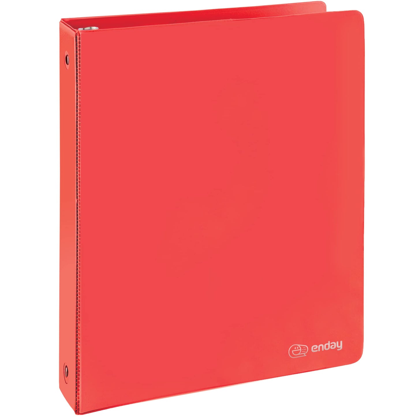 Enday 3 Ring Binder 1.5 Inch, Red Heavy Duty Three Ring Binder, 325 Sheets Capacity - 1.5 Inch Binder for Home School and Office