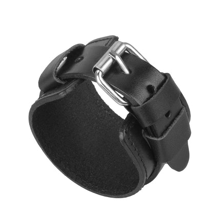 Bjesinmo Punk Leather Bracelet for Men Leather Wristband Handmade Wide Cuff Bangle Braided Jewelry Adjustable - Gifts