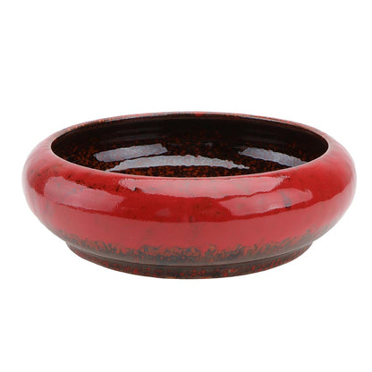 Toddmomy Ceramic Hydroponic Flower Pot 7.28 Inch Succulent Planter Bowl for Indoor Balcony Garden Supplies and Creative Plant Decor