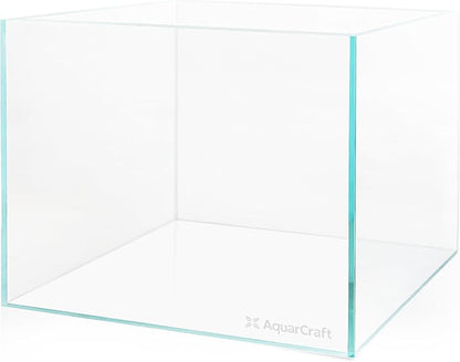 Ultra Clear Glass Fish Tank 10 Gallon, 6mm Thickened Rimless Aquarium Tank Low Iron, Standard Aquarium 17.7in x 11.8in x 11.8in
