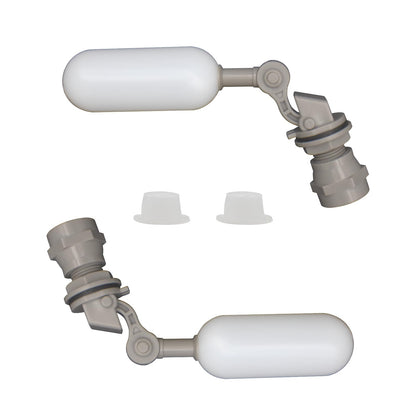 MARKERELE 2PCS 1/2 Inch Mini Float Ball Valve - Automatic Water Level Control Float Valve, Adjustable Float Ball Valve for Water Tank, Pool, Livestock Troughs