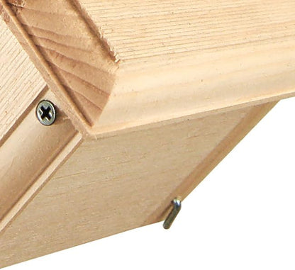 Coveside Carolina Wren Bird Houses – Pack of 3 – Hanging Wooden Nest Boxes for Outdoor Use – Eastern White Pine Construction – Weather-Resistant Wren Houses – Made in USA