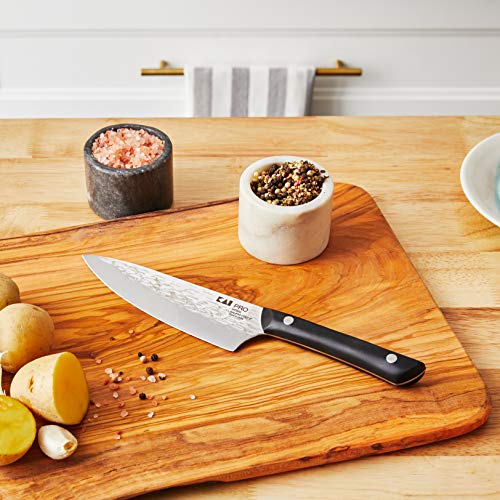 Kai PRO 6" Chef’s Knife, Hand Sharpened Kitchen Knife for Professional and Home Chefs, Japanese AUS6M Stainless Steel Blade, Full-Tang POM Handle, NSF Certified