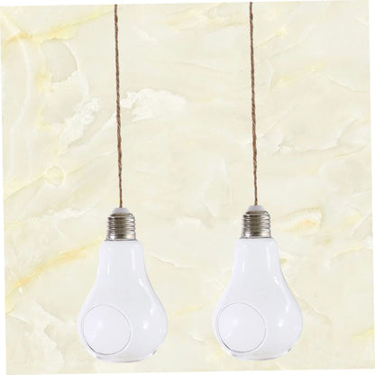 HANABASS 2pcs Light Bulb Hydroponic Vase Creative Hanging Terrarium Flower Container for Home Office Decor Stylish Glass Plant Organizer for Indoor Decoration