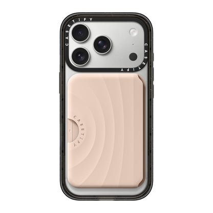 CASETiFY Snappy Ripple Wallet [Campatible with Magsafe] - Oat