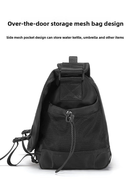 NBAGPEACKI Messenger bag Men's Lightweight Black Water-Repellent Crossbody Bag, Large Capacity EDC Sling with Multi-Pocket for Commute, Travel & Work (black)