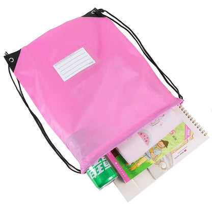 30 Pack Drawstring Bags,Bulk Draw String Backpack, Gym Sports Cinch Bag Sackpack for Women Men, Pink
