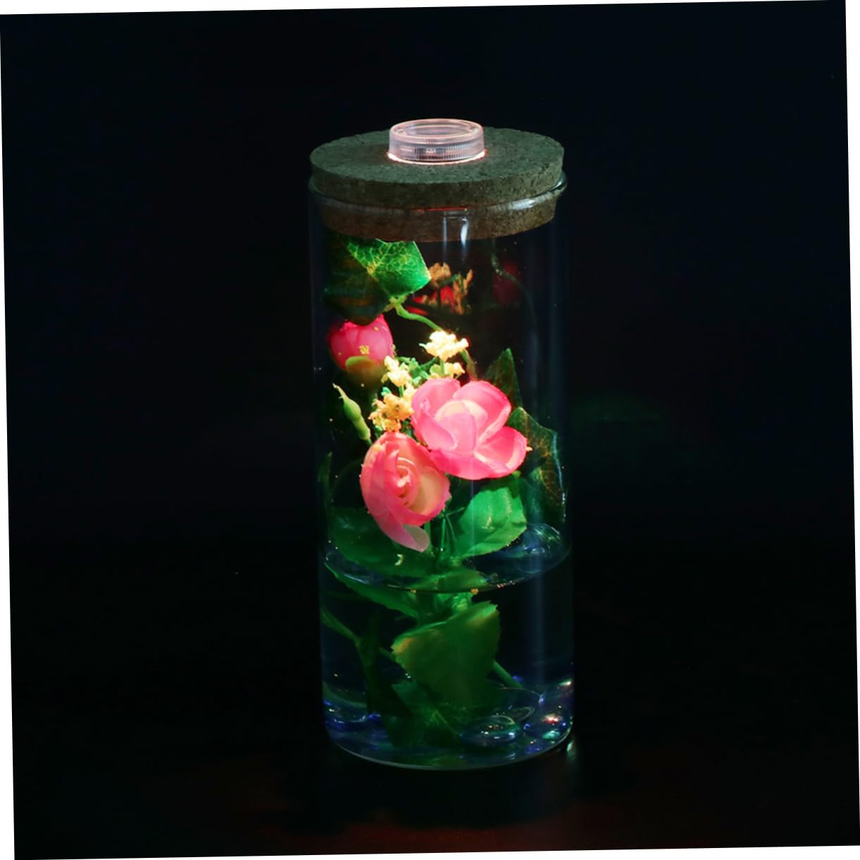 CORHAD Led Landscape Glass Bottle Modern Decor for Terrariums Indoor Plants Aquariums for Office Home